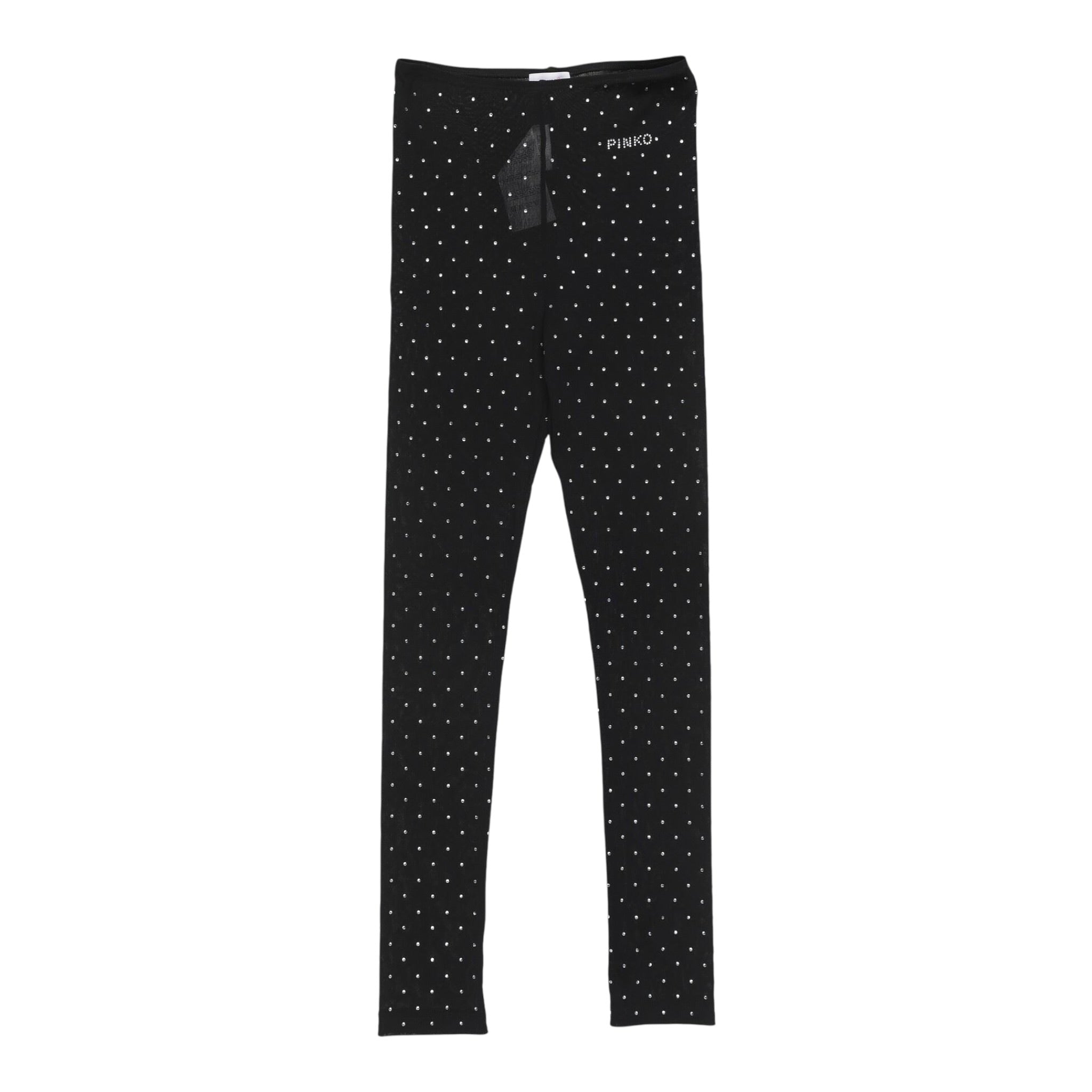 Pinko Leggins Velato tinta unita con Brillantini Nero per Bambina KFPA020 NERO PINKO 