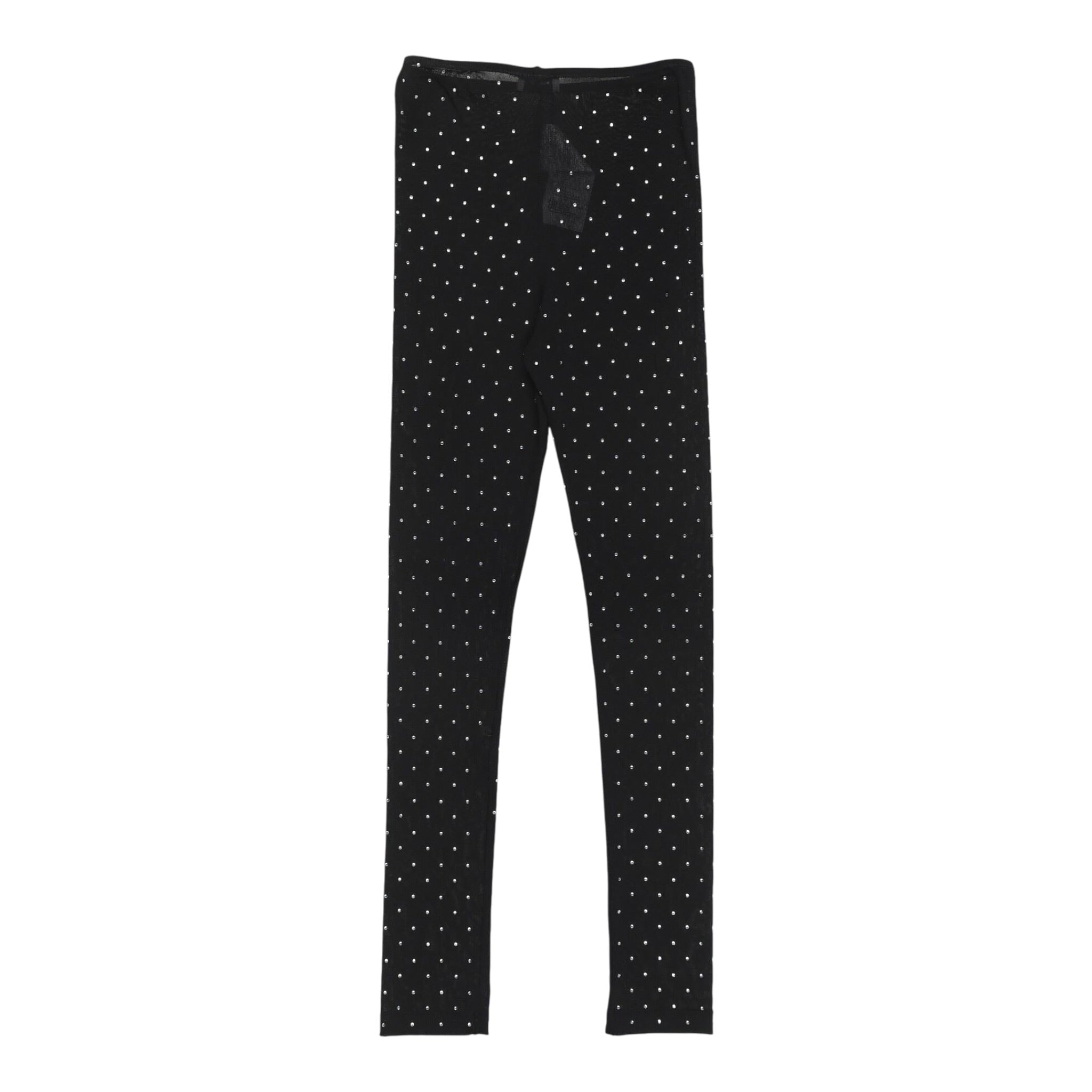 Pinko Leggins Velato tinta unita con Brillantini Nero per Bambina KFPA020 NERO PINKO 