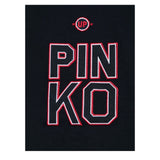 Pinko T-Shirt Girocollo tinta unita con Logo Blu per Bambina KFTS018 BLU PINKO 