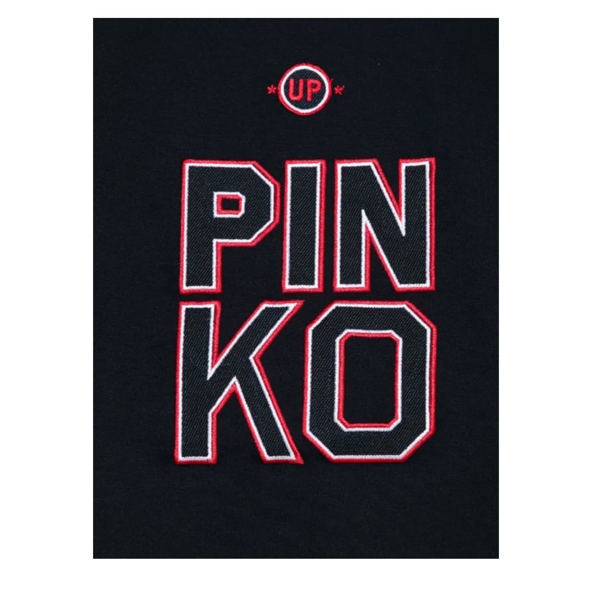 Pinko T-Shirt Girocollo tinta unita con Logo Blu per Bambina KFTS018 BLU PINKO 