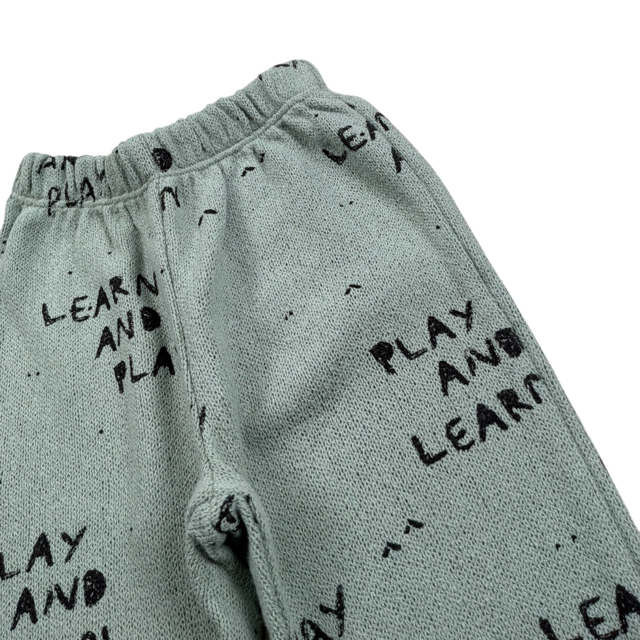 Play Up Pantalone tinta unita con Stampa Verde per Neonato 1AR11606 VERDE PLAY UP 