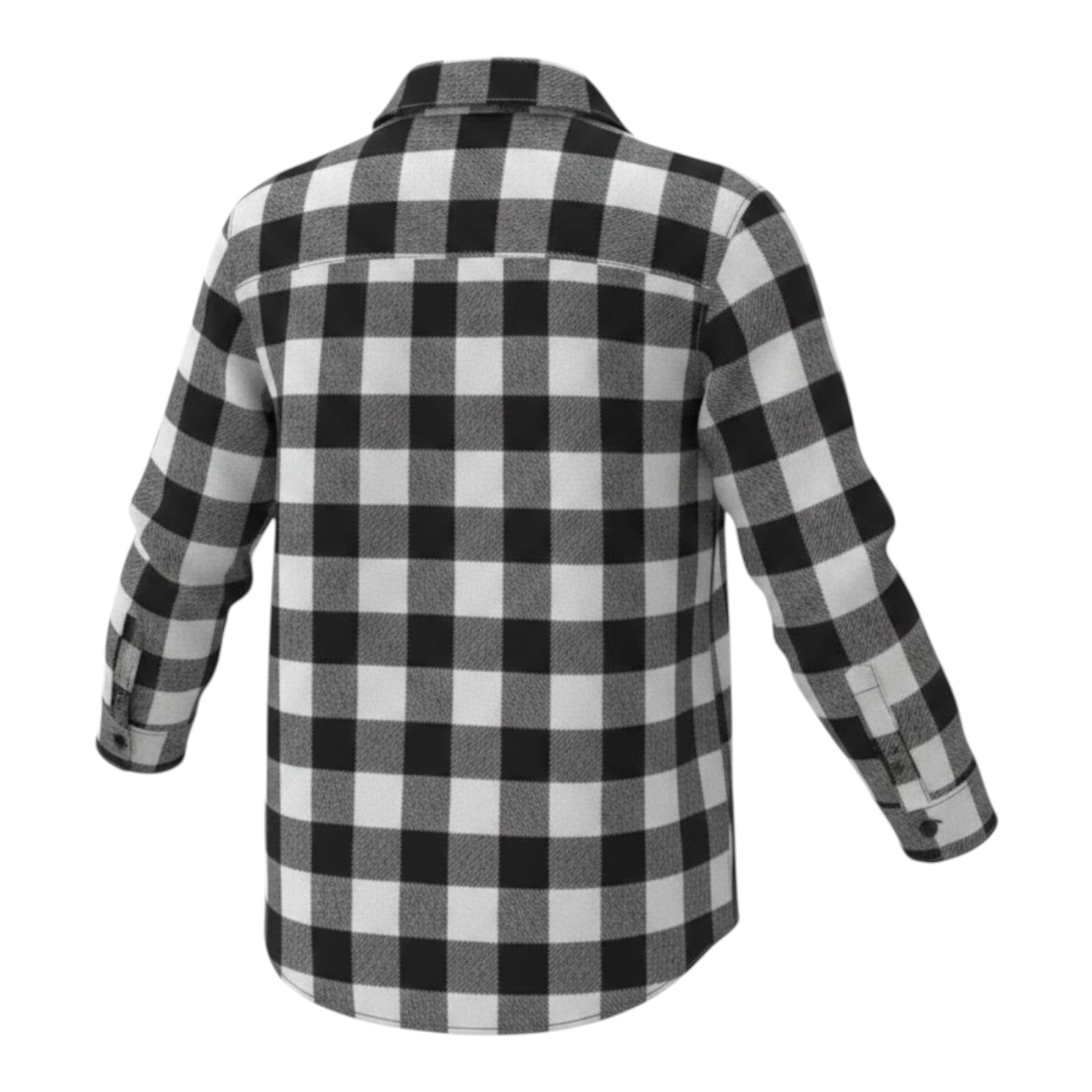 Please Camicia Bicolore con Fantasia A Quadri Bianco/Nero per Bambino CL61103B77 BIANCO/NERO PLEASE 