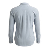 Please Camicia tinta unita con Fantasia A Righe Azzurro per Bambina CL73271G78 AZZURRO PLEASE 