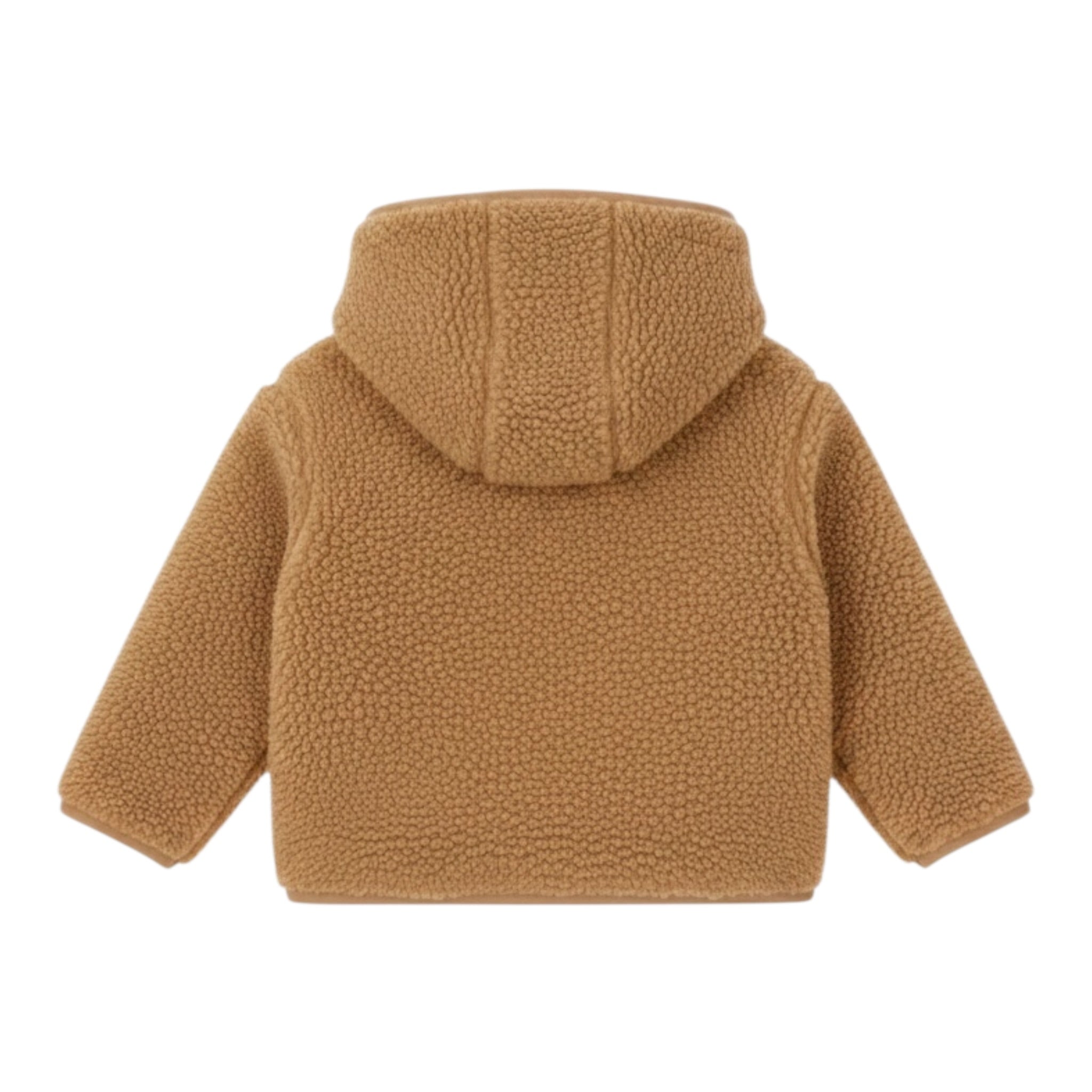 Please Giubbino Modello Teddy con Zip E Cappuccio Biscotto per Neonato JB55260B77 BISCOTTO PLEASE 