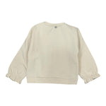 Please Felpa tinta unita Girocollo con Stampa Beige per Neonata LB03042G77XN BEIGE PLEASE 