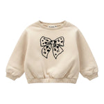 Please Felpa Girocollo tinta unita con Stampa Beige per Neonata LB18042G77N BEIGE PLEASE 
