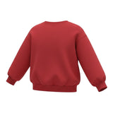 Please Felpa Girocollo tinta unita con Stampa Rosso per Neonata LB18042G77N ROSSO PLEASE 