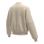 Please Felpa tinta unita con Zip Panna per Bambina LG16040G78 PANNA PLEASE 