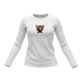 Please Shirt Girocollo tinta unita con Stampa Bianco per Bambina ML03030G77J BIANCO PLEASE 