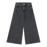 Please Jeans tinta unita Modello A Palazzo Nero per Bambina PHR4012G78 NERO PLEASE 