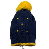 Primodi'Bebe' Cappello tinta unita con Pon Pon Blu per Neonato 33079 BLU PRIMODI'BEBE' 