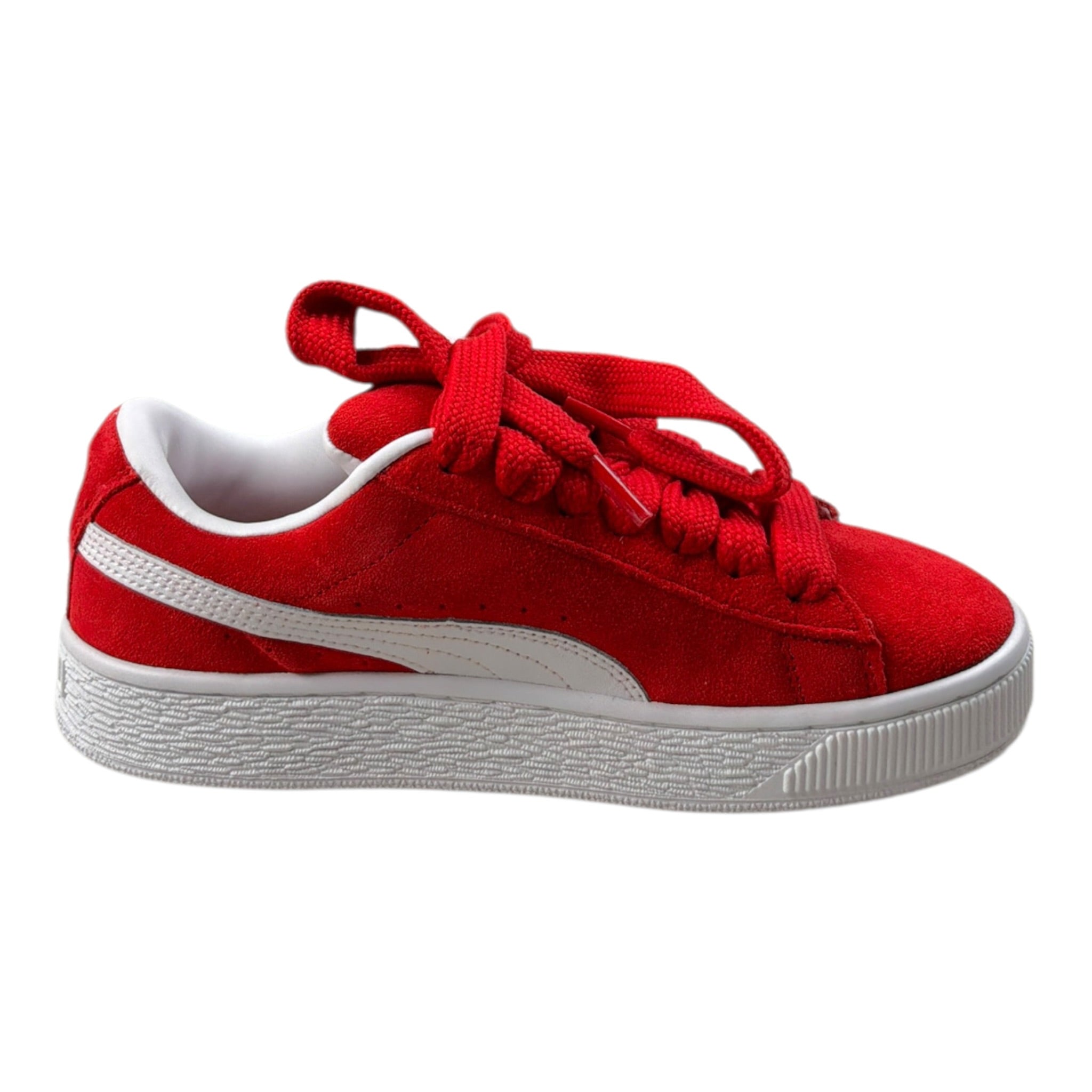 Puma Sneakers tinta unita con Lacci Rosso per Bambino 396577 ROSSO PUMA 