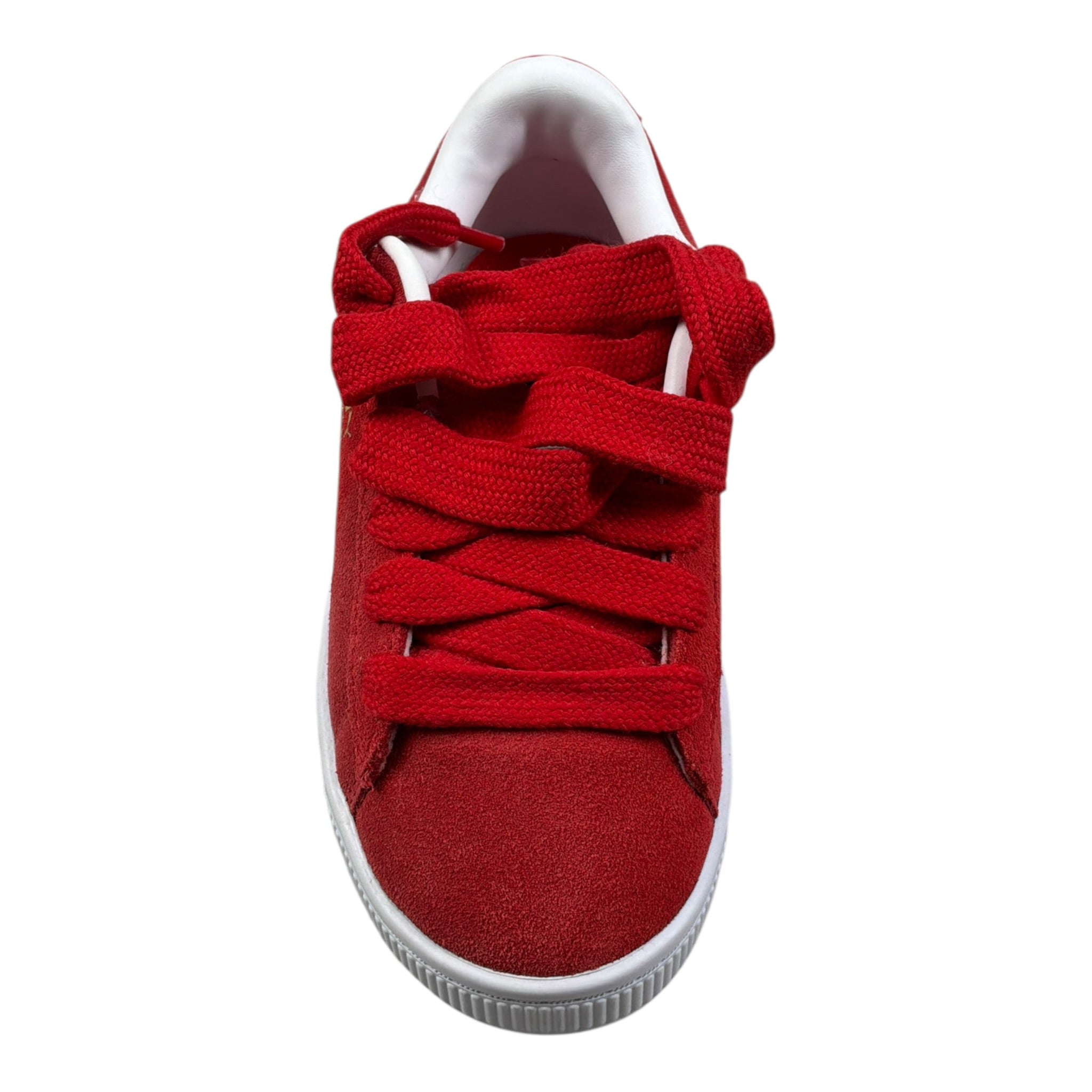 Puma Sneakers tinta unita con Lacci Rosso per Bambino 396579 ROSSO PUMA 