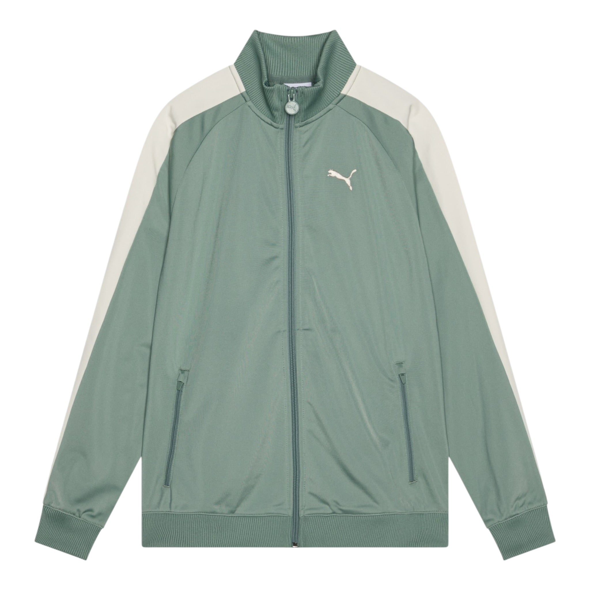 Puma Completo 2 Pezzi Felpa-Pantalone tinta unita Verde per Bambino 629875 VERDE PUMA 