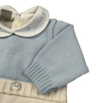 Marlu' Tutina Manica Lunga Bicolore Panna/Azzurro per Neonato IB6510 PANNA/AZZURRO MARLU' 