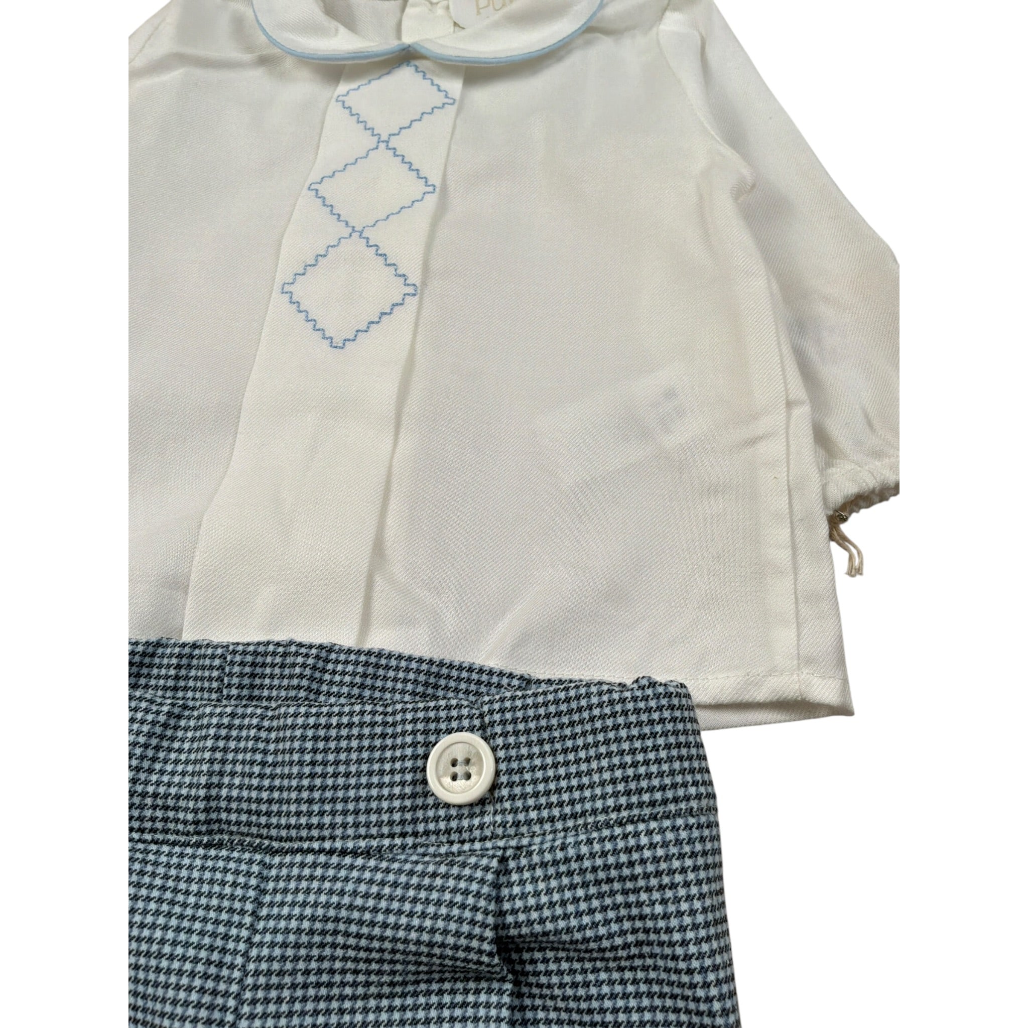 Pure Completo 2 Pezzi Camicia-Bermuda Bianco per Neonato PC02306 BIANCO PURE 