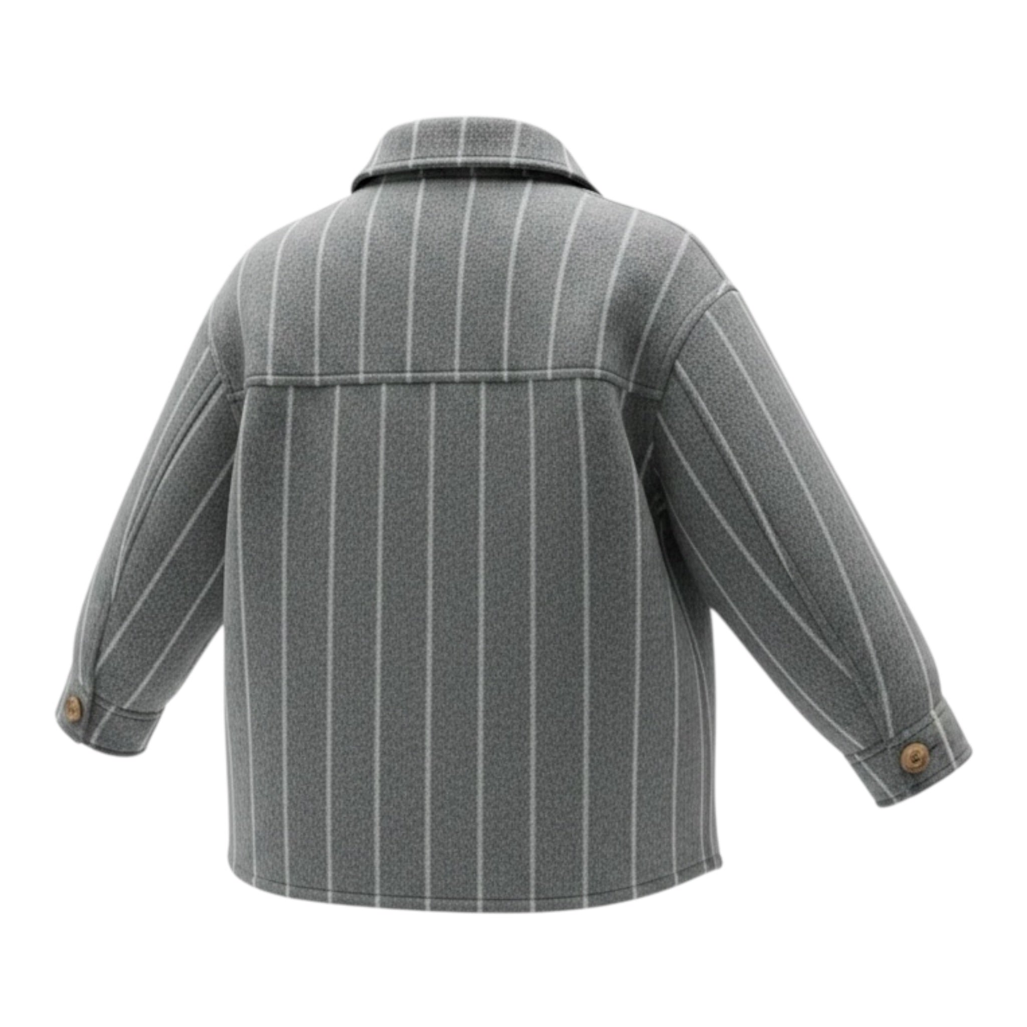 Pype Camicia tinta unita con Fantasia A Righe Grigio per Bambino CIPRO GRIGIO PYPE 