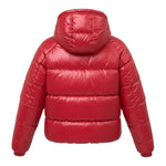 Pyrenex Giubbino tinta unita con Zip E Cappuccio Rosso per Bambino HKW002P ROSSO  