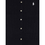 Ralph Lauren Cardigan tinta unita con Logo Blu per Bambino 312543047011J BLU RALPH LAUREN 