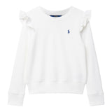 Ralph Lauren Felpa Chiusa Girocollo tinta unita Bianco per Neonata 312916769001 BIANCO RALPH LAUREN 