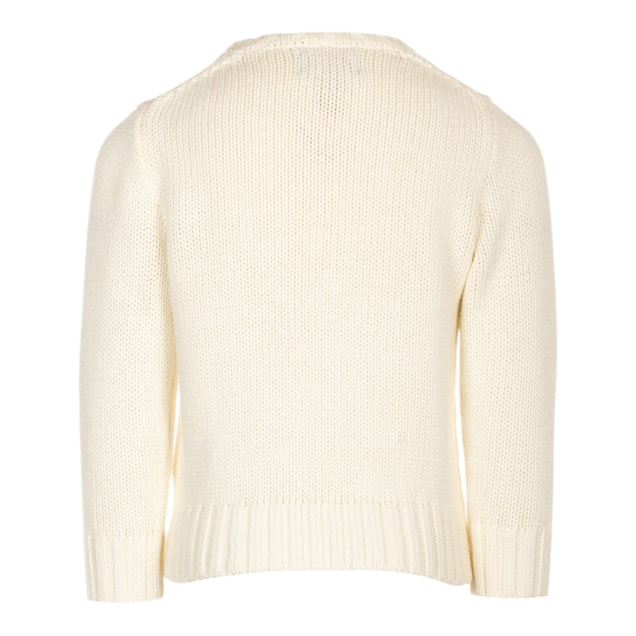 Ralph Lauren Maglia tinta unita con Stampa Panna per Neonato 322668285006N PANNA RALPH LAUREN 