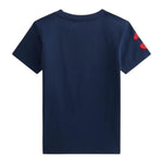 Ralph Lauren T-Shirt tinta unita con Logo Blu per Bambino 322832907039 BLU RALPH LAUREN 