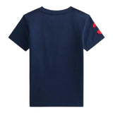 Ralph Lauren T-Shirt tinta unita con Logo Blu per Bambino 322832907039 BLU RALPH LAUREN 