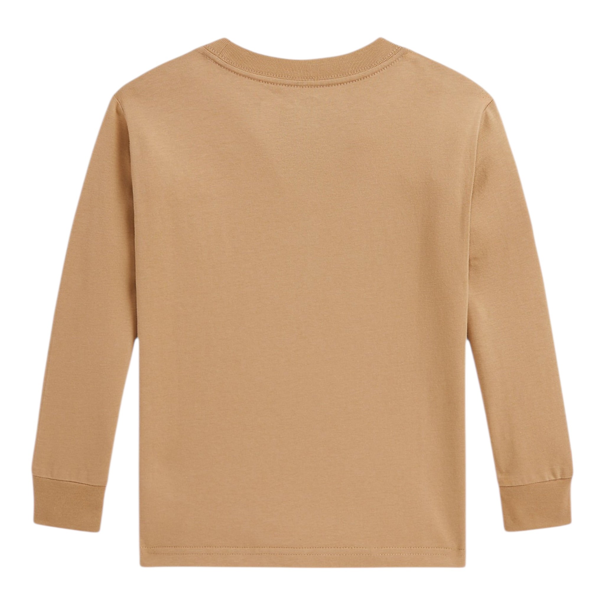 Ralph Lauren Shirt tinta unita con Logo Beige per Bambino 322853891023 BEIGE RALPH LAUREN 