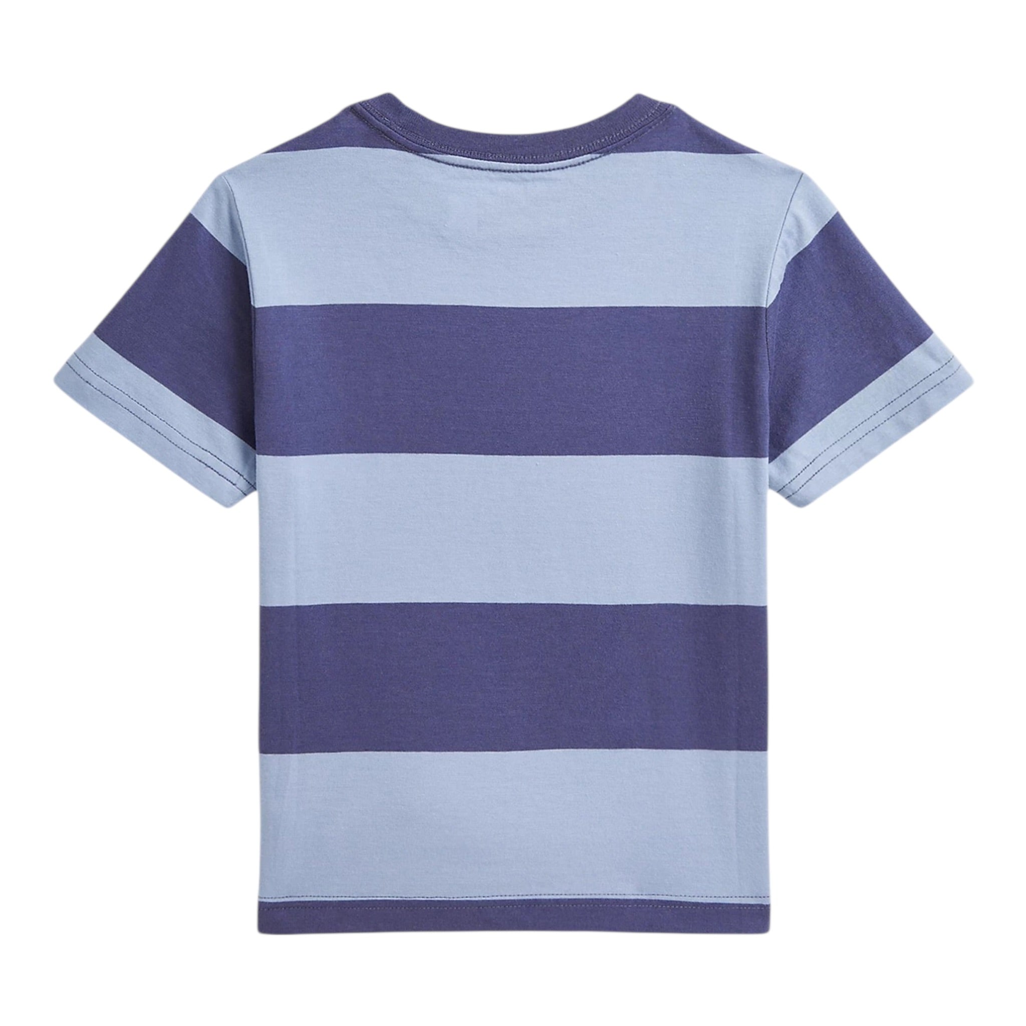 Ralph Lauren T-Shirt tinta unita con Fantasia A Righe Azzurro per Neonato 322971158001N AZZURRO RALPH LAUREN 
