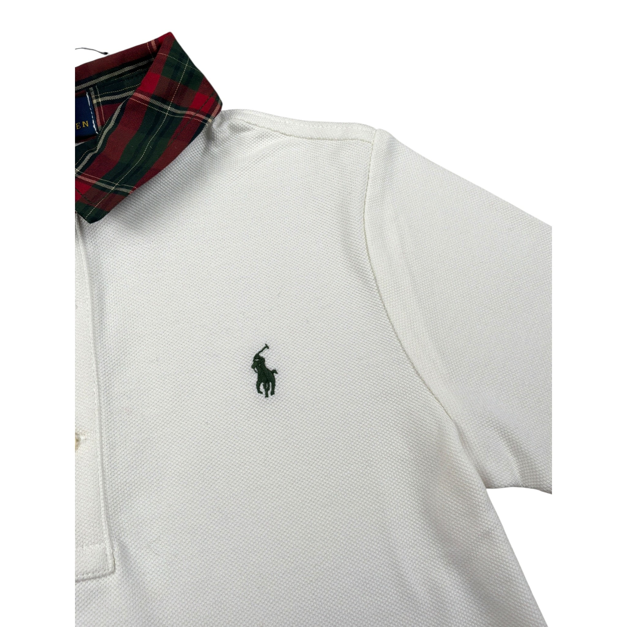 Ralph Lauren Polo Mezza Manica tinta unita con Colletto Bianco per Bambino 322981300001J BIANCO RALPH LAUREN 