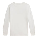 Ralph Lauren Shirt Girocollo tinta unita con Logo Bianco per Bambino 322981328001 BIANCO RALPH LAUREN 