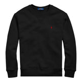 Ralph Lauren Felpa Chiusa Girocollo tinta unita con Logo Nero per Bambino 323772102004 NERO RALPH LAUREN 