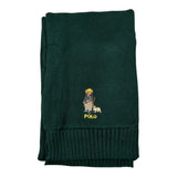 Ralph Lauren Sciarpa tinta unita con Logo Verde per Bambino 323980657001 VERDE RALPH LAUREN 