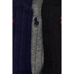 Ralph Lauren Set 3Paia Di Calzini Tricolore Blu per Bambino 443979301001 BLU RALPH LAUREN 