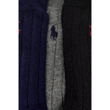 Ralph Lauren Set 3Paia Di Calzini Tricolore Blu per Bambino 443979301001 BLU RALPH LAUREN 