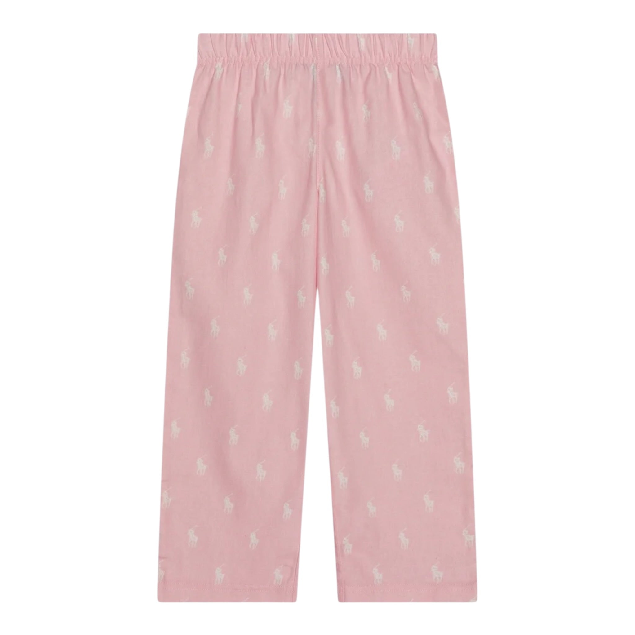 Ralph Lauren Pigiama 2 Pezzi Camicia-Pantalone tinta unita Rosa per Bambina 4P0150 ROSA RALPH LAUREN 
