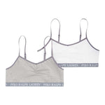 Ralph Lauren Set 2Pz Top Bicolore Bianco/Grigio per Bambina 4P5017X BIANCO/GRIGIO RALPH LAUREN 