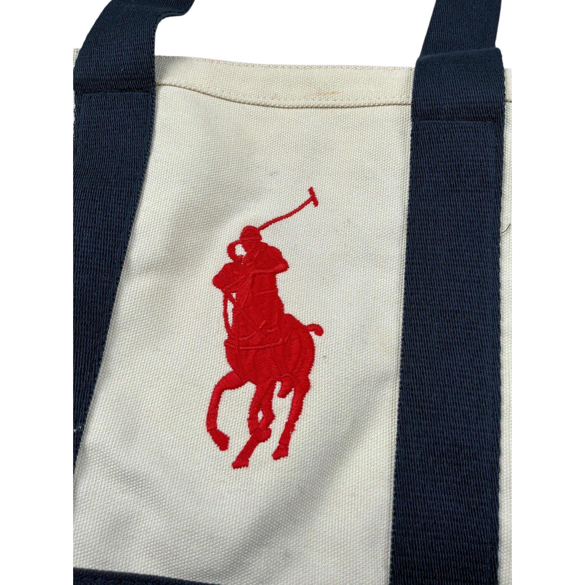 Ralph Lauren Borsa tinta unita con Logo Panna/Blu per Bambina 9AR023 PANNA/BLU RALPH LAUREN 