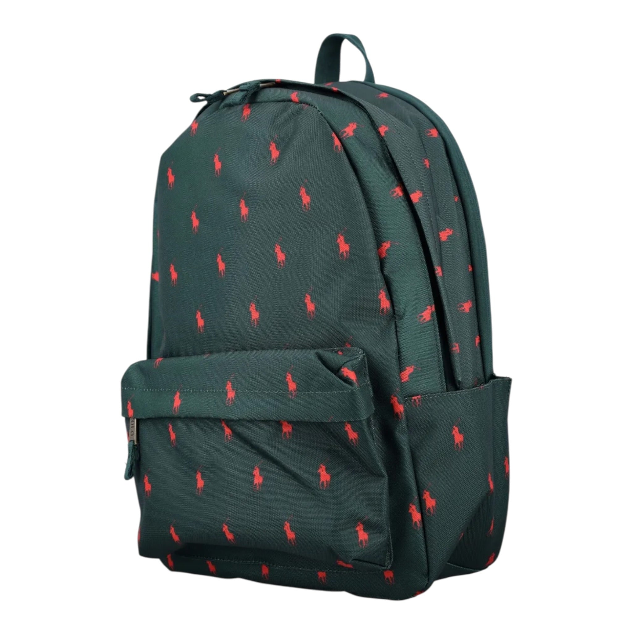 Ralph Lauren Zaino tinta unita con Logo Verde per Bambino 9AR153 VERDE RALPH LAUREN 