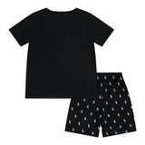 Ralph Lauren Pigiama 2 Pezzi T-Shrt + Bermuda tinta unita Nero per Bambino 9P0250 NERO RALPH LAUREN 