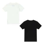 Ralph Lauren Set 2 Pezzi T-Shirt tinta unita Bianco/Nero per Bambino 9P5006 BIANCO/NERO RALPH LAUREN 