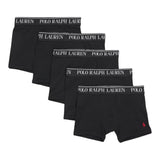 Ralph Lauren Set 5 Pezzi Boxer tinta unita Nero per Bambino 9P5014 NERO RALPH LAUREN 