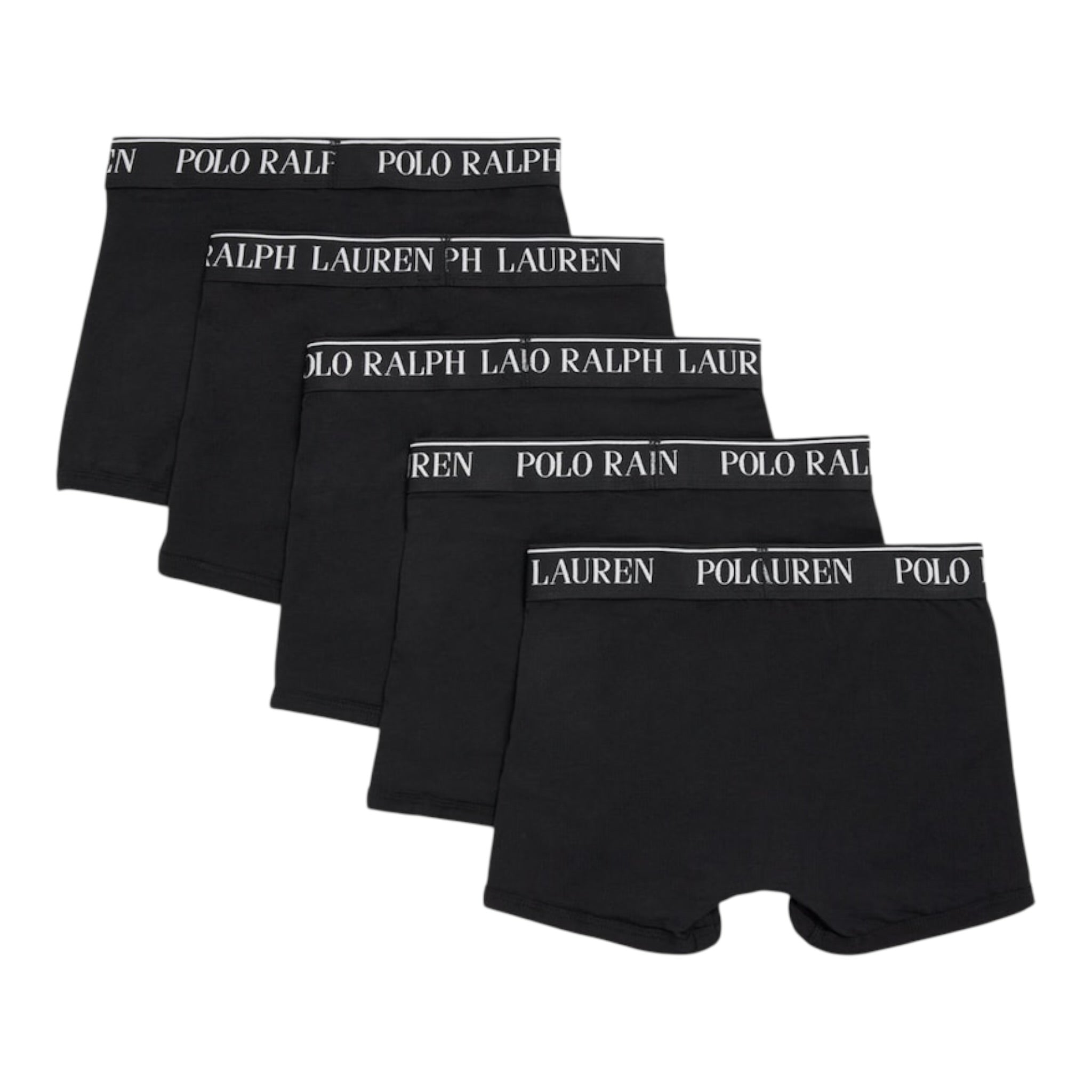 Ralph Lauren Set 5 Pezzi Boxer tinta unita Nero per Bambino 9P5014 NERO RALPH LAUREN 