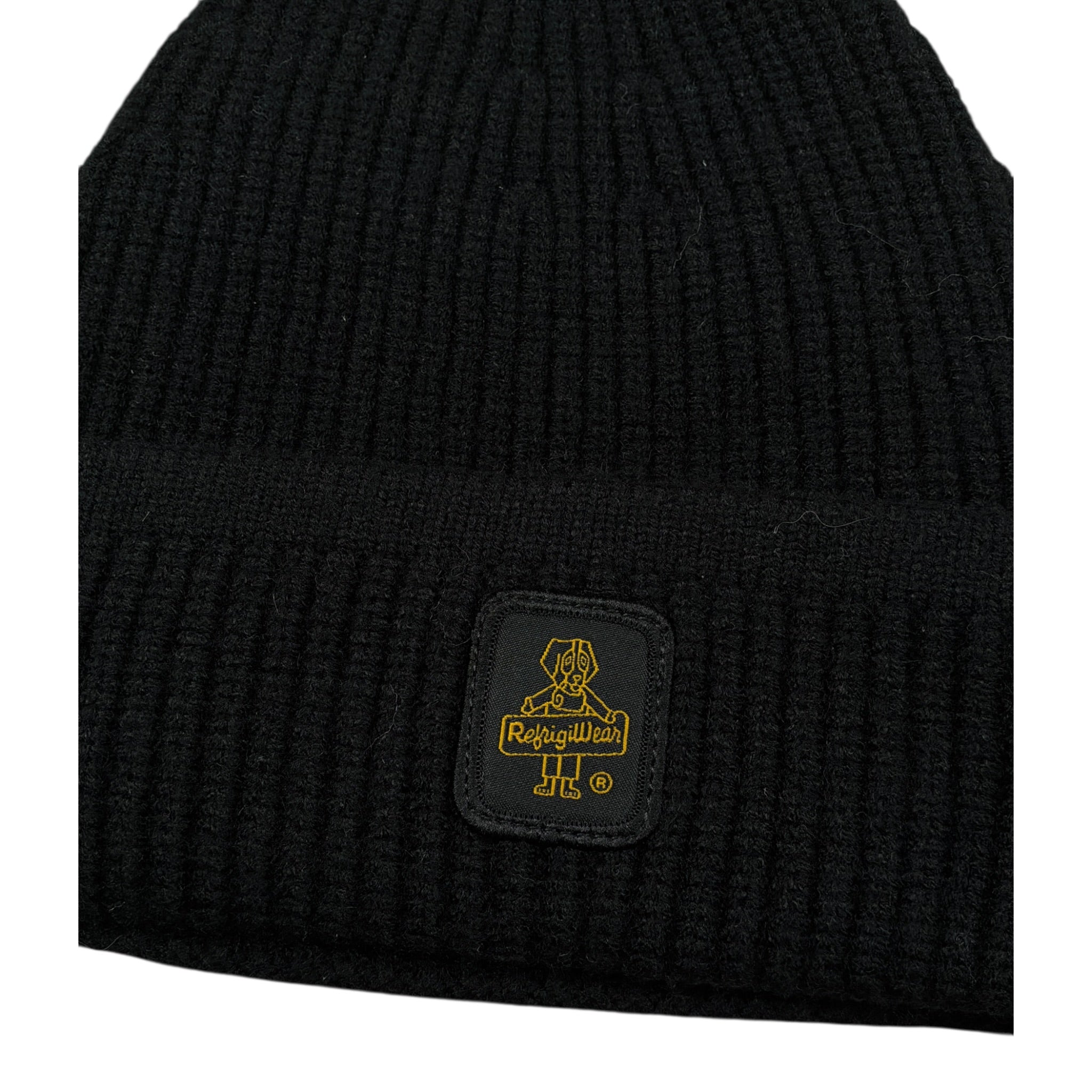 Refrigiwear Cappello tinta unita con Logo Nero per Bambino R1094W25 NERO REFRIGIWEAR 