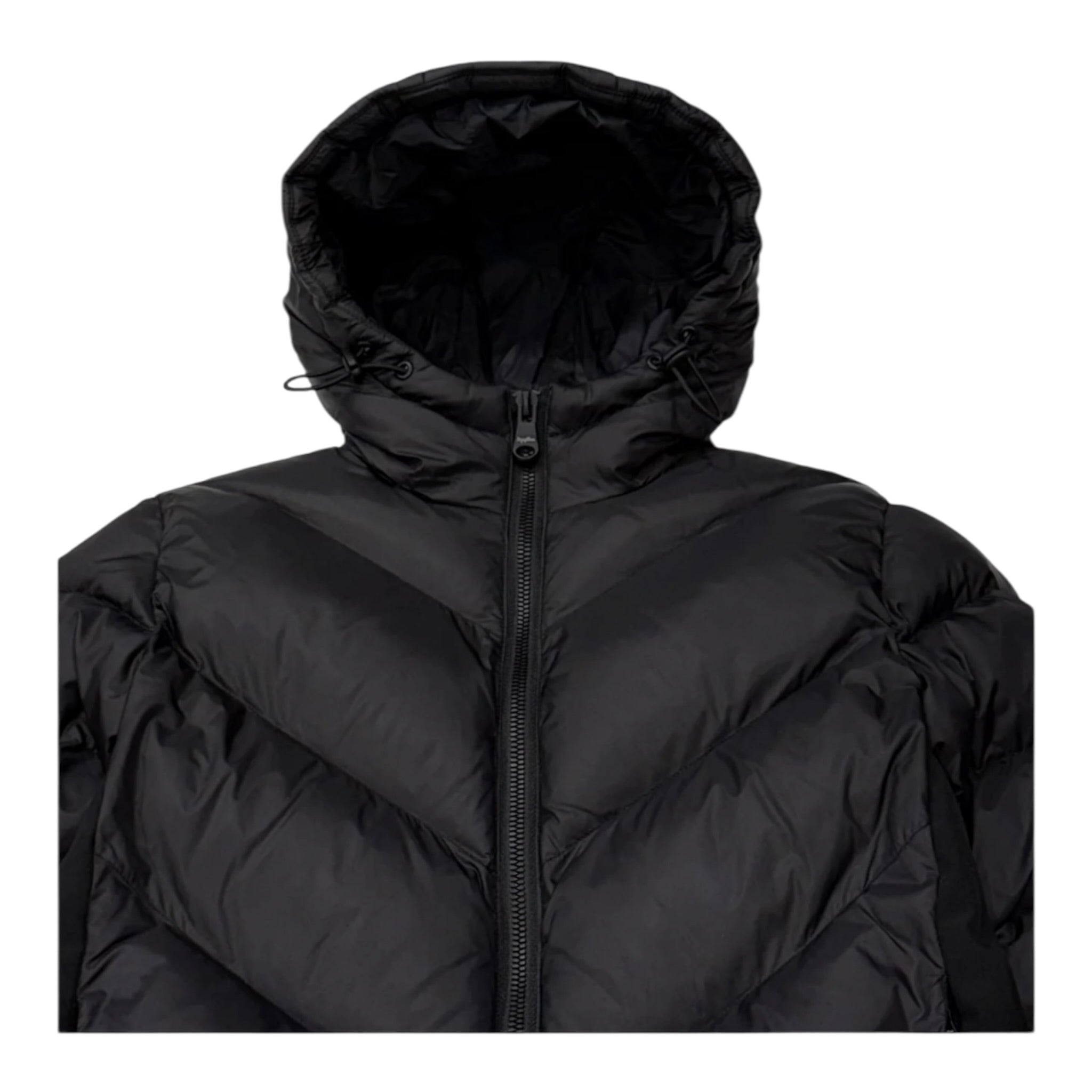 Refrigiwear Giubbino tinta unita con Cappuccio Nero per Bambino RG1408W25XX NERO REFRIGIWEAR 