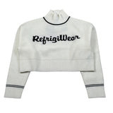 Refrigiwear Maglia Collo Alto tinta unita con Logo Panna per Bambina RG1416W25X PANNA REFRIGIWEAR 