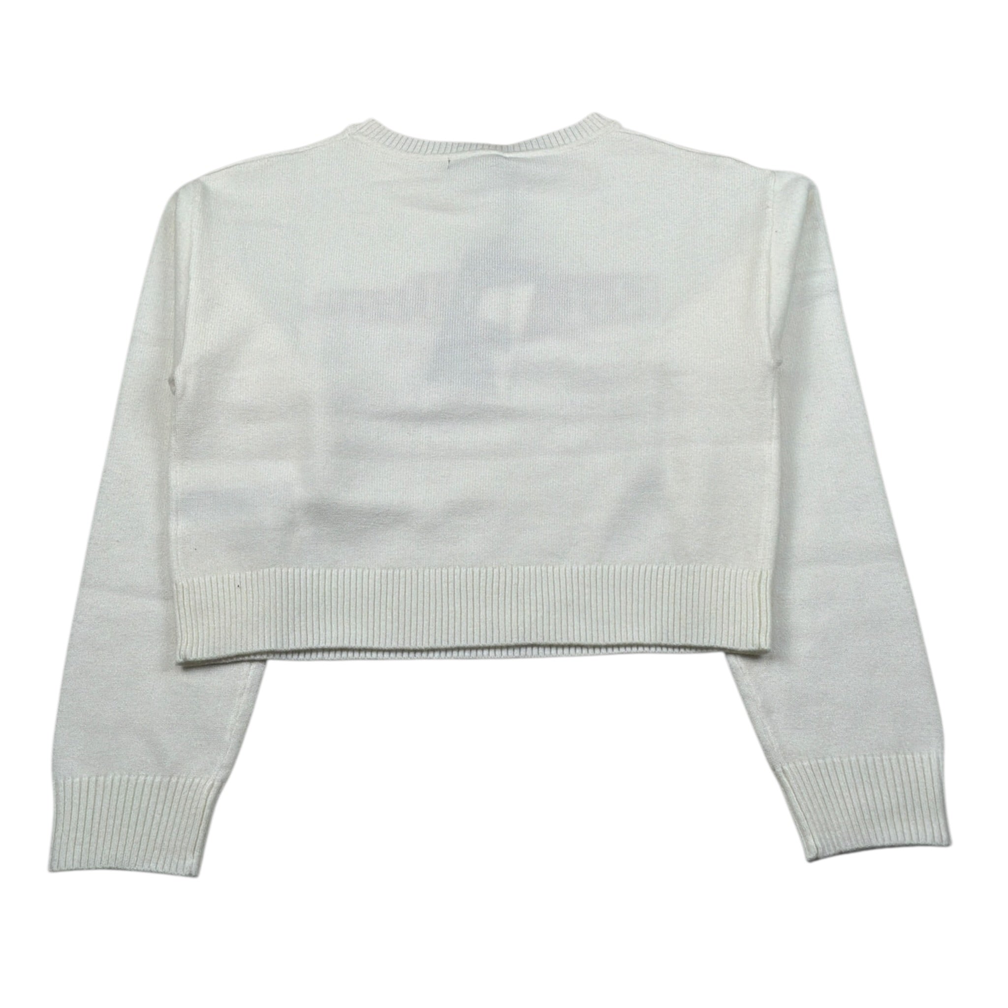 Refrigiwear Maglia Girocollo tinta unita con Stampa Panna per Bambina RG1452W25 PANNA REFRIGIWEAR 