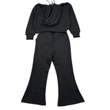 Refrigiwear Completo 2 Pezzi Felpa-Pantalone tinta unita Nero per Neonata RG1480W25 NERO REFRIGIWEAR 