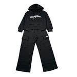 Refrigiwear Completo 2 Pezzi Felpa-Pantalone tinta unita Nero per Bambina RG1481W25 NERO REFRIGIWEAR 