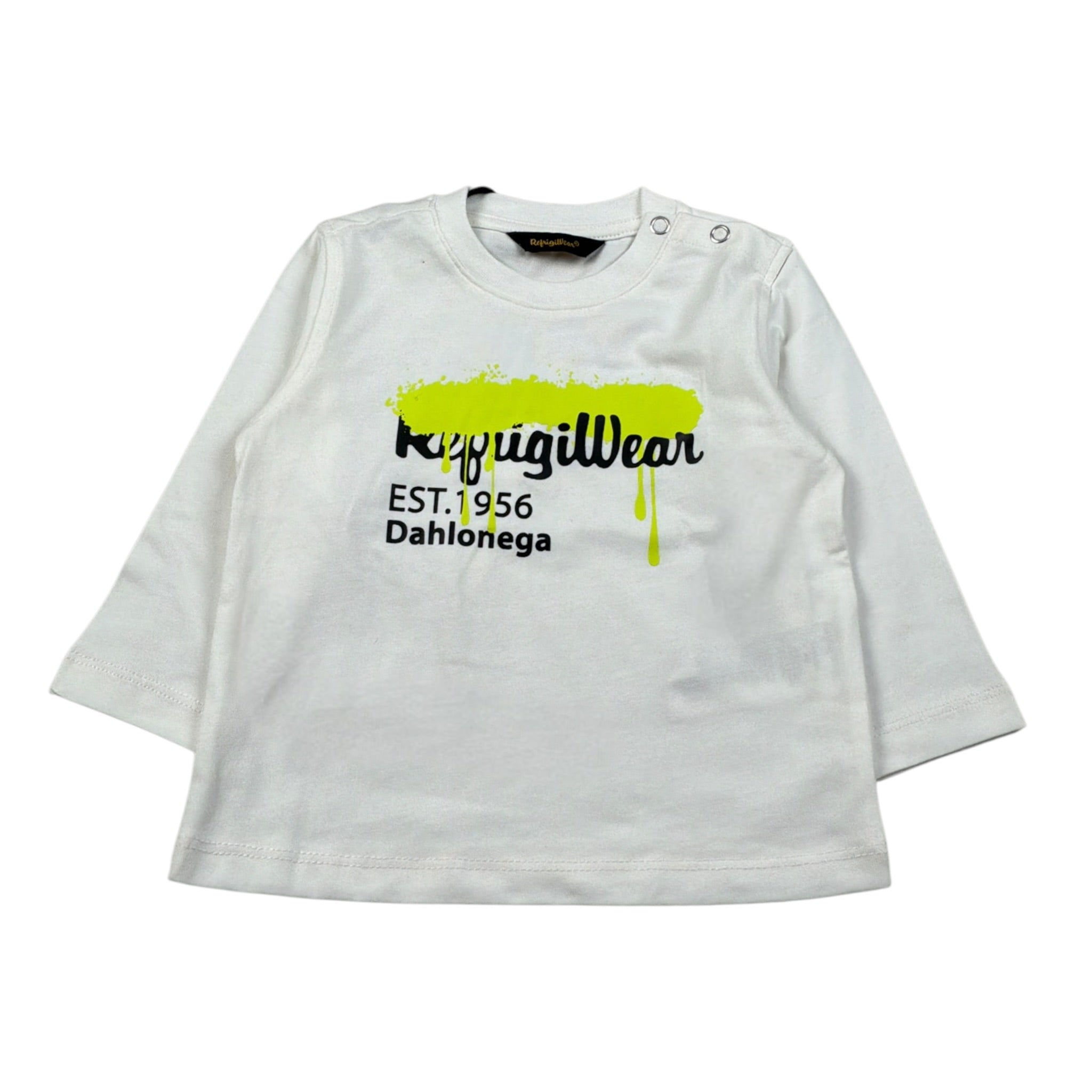 Refrigiwear Shirt Girocollo tinta unita con Stampa Bianco per Neonato RN1241W25 BIANO REFRIGIWEAR 